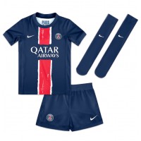 Paris Saint-Germain Bradley Barcola #29 Domáci Detský futbalový dres 2024-25 Krátky Rukáv (+ trenírky)